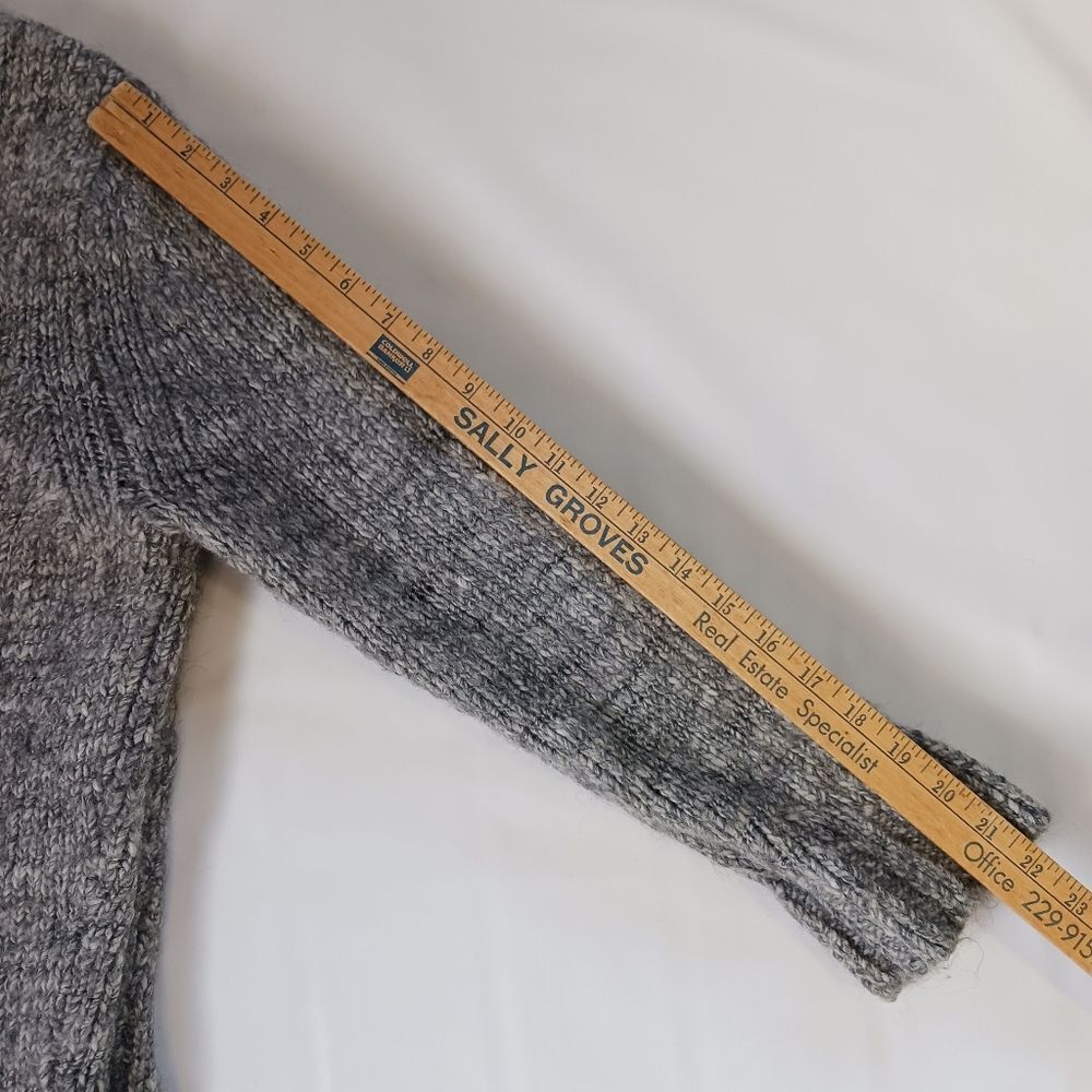 TOMMY BAHAMA Wool Sweater Fisherman Winter Heathered Gray Size L - Picture 6 of 7